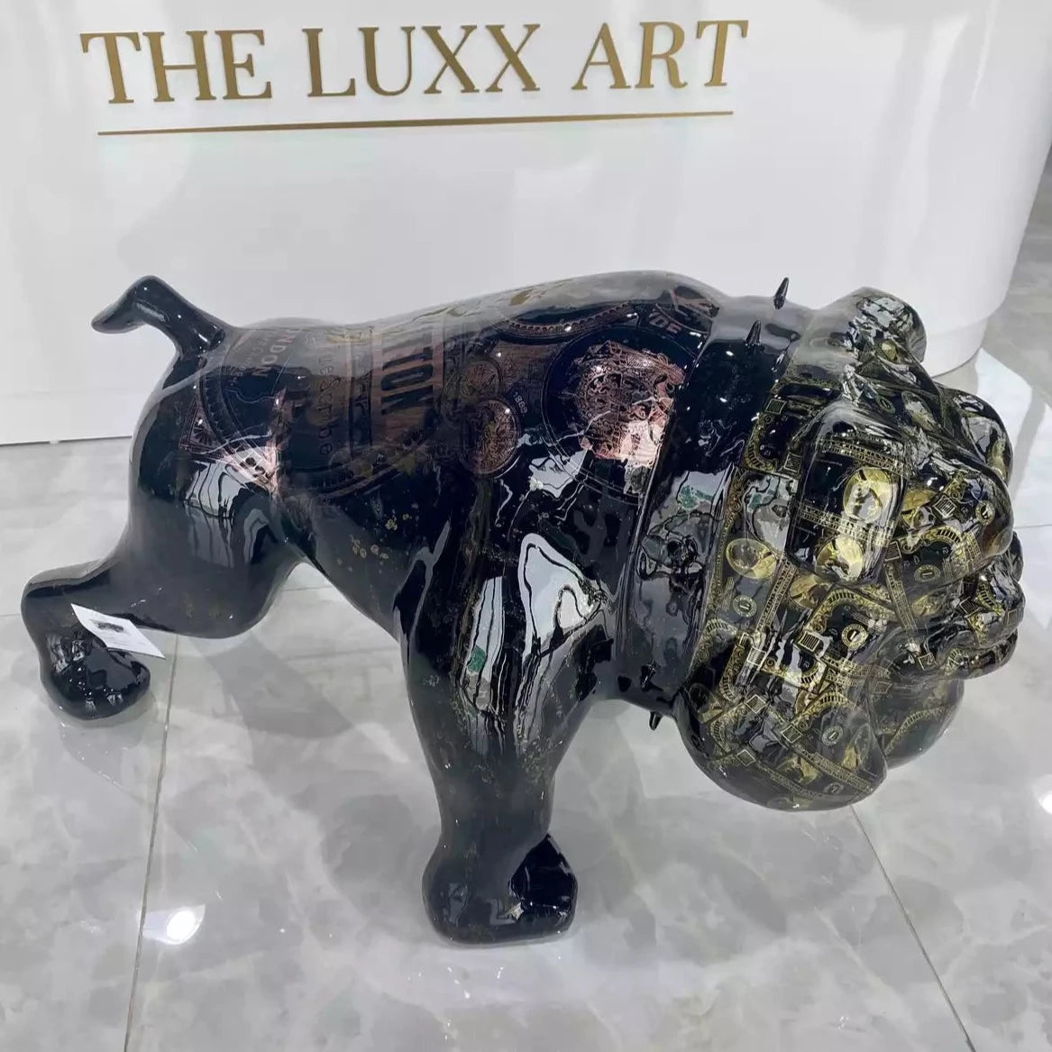 Louis Vuitton & Supreme Design Bulldog-Black & White – HT Animal